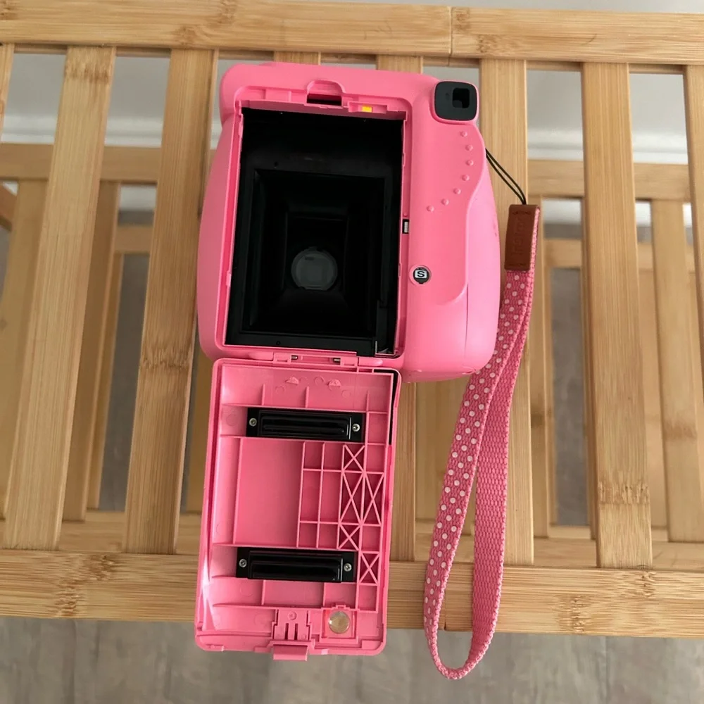 Fuji film Instax mini 9 camera AND grey case